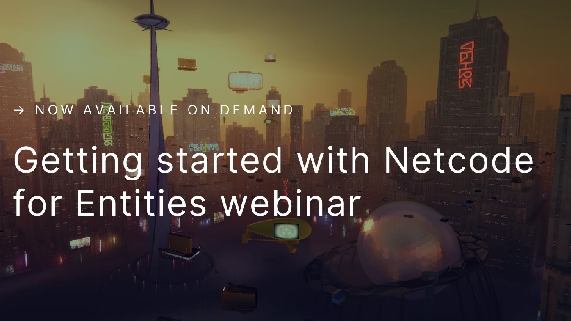 Getting Started with Netcode for Entities