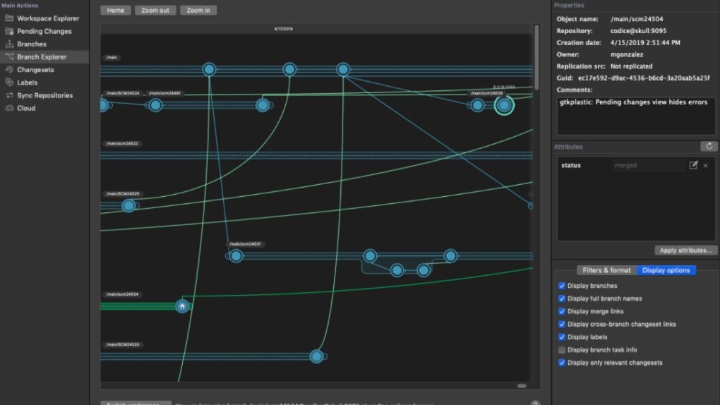 Plastic SCM Branch Explorer