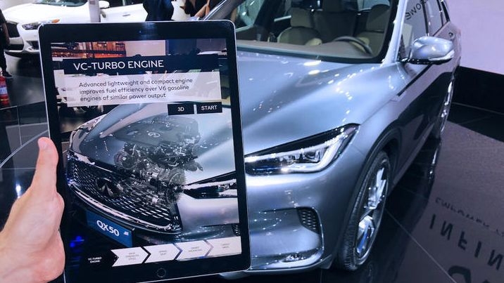 Приложение INFINITI QX50 X-Ray