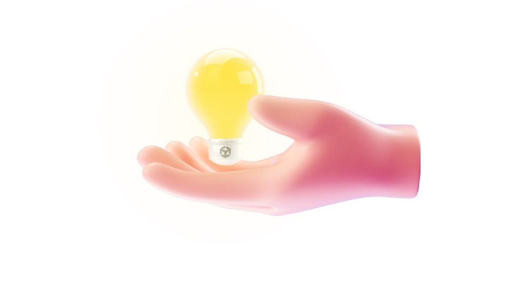 Hand holding a lightbulb