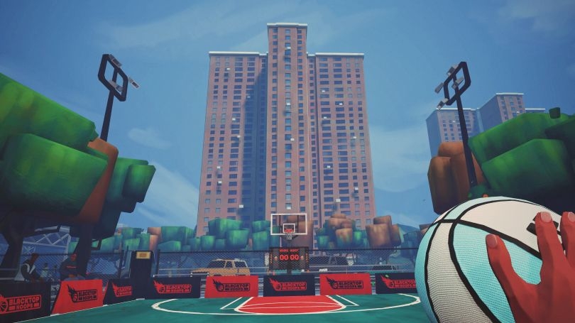 Basketball VR 장면