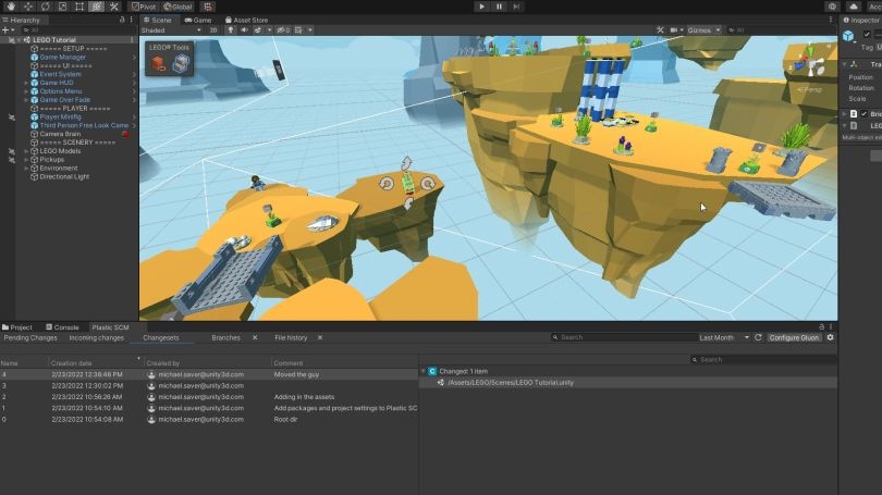 Controle de versão para artistas no Unity