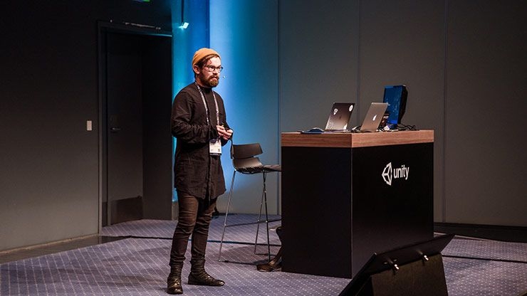 Timmy Ghiurau se apresentando na Unite Copenhagen 