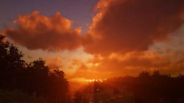 Rendu Enviro du ciel du soir URP