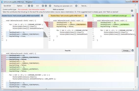 Fusion à 3 voies avec Unity Version Control