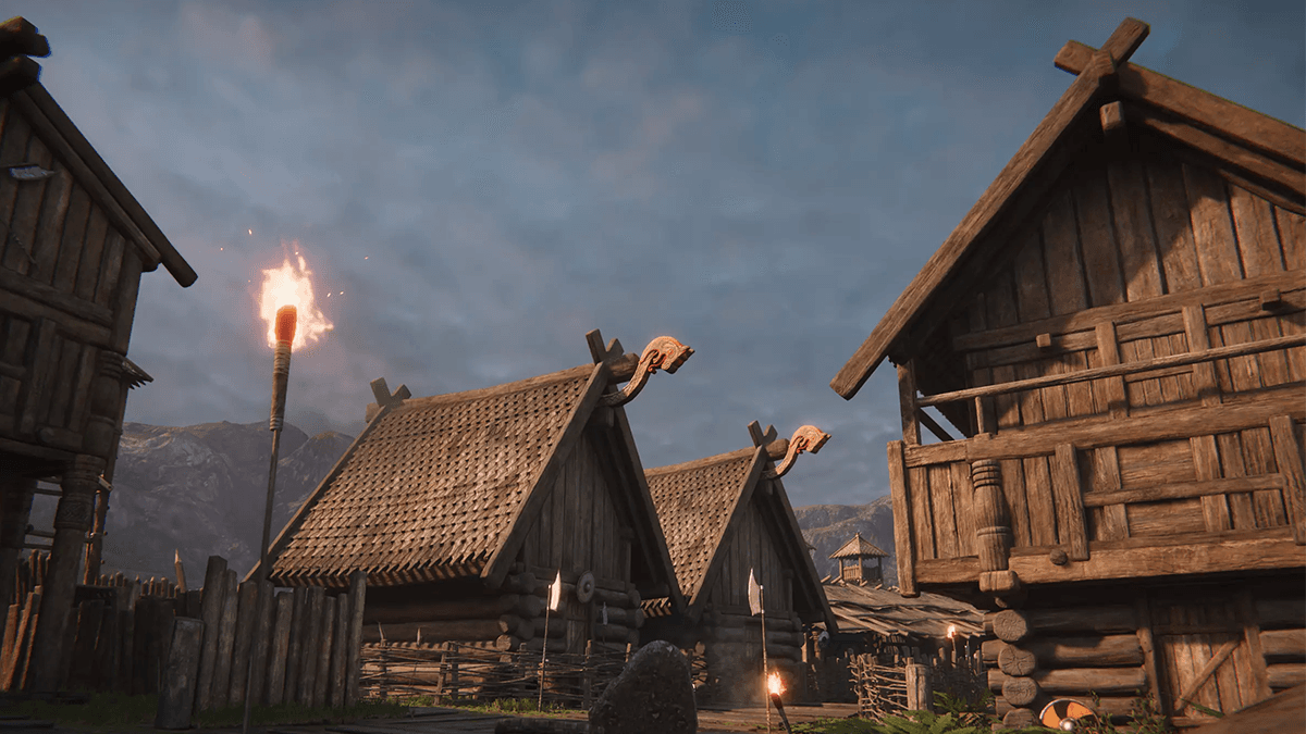 Viking village still shot