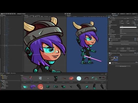 2D-Animation mit austauschbaren Sprites